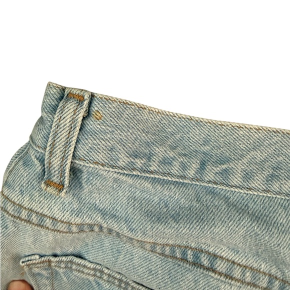 Vintage 90s High Rise Wrangler For Women Light Blue Denim Shorts SZ 12 Avg - Picture 5 of 8